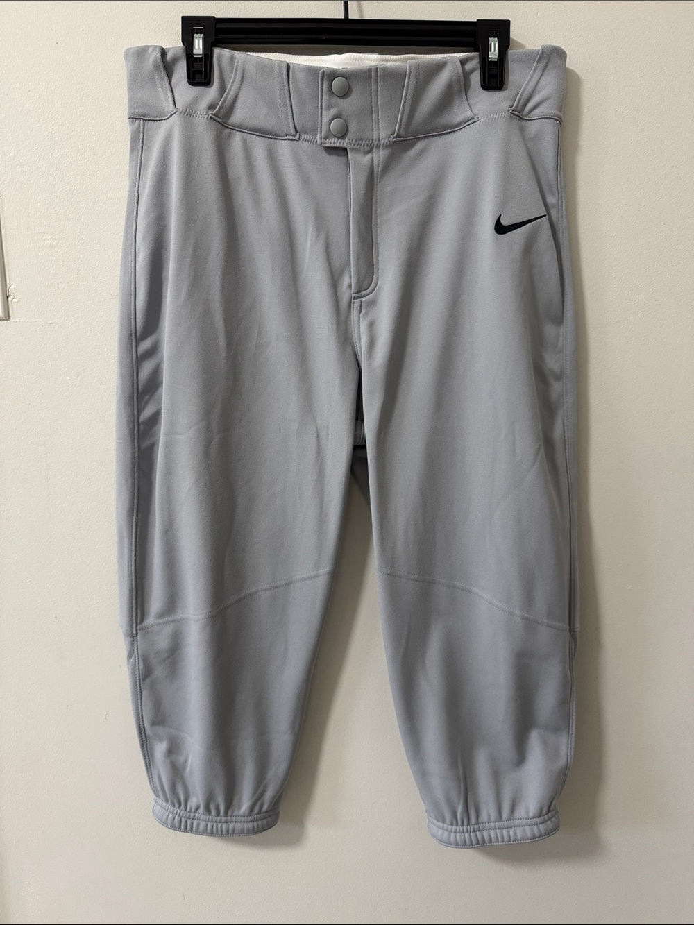Nike Men's Gray Baseball Knicker Pants Size Medium
